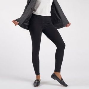 Betabrand Dress Pant Yoga Pants Skinny Leg Large Black